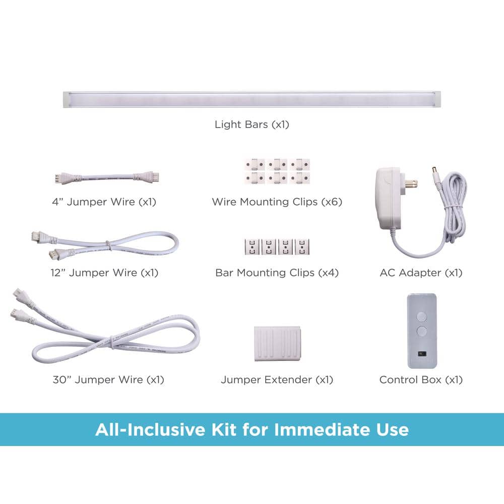 Alexa Compatible 18'' White LED Under Cabinet Light Bar