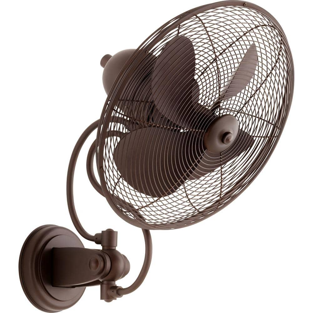 Quorum International 94144 Piazza 4 Blade Wall Mount Patio Fan - Bronze