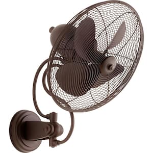 Piazza 14 in. Indoor/ Outdoor Oiled Bronze Ceiling Fan with Wall Control
