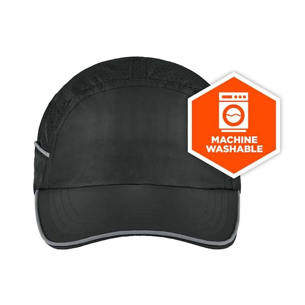 Skullerz 8955 Long Brim Black Lightweight Bump Cap Hat 8955 - The 