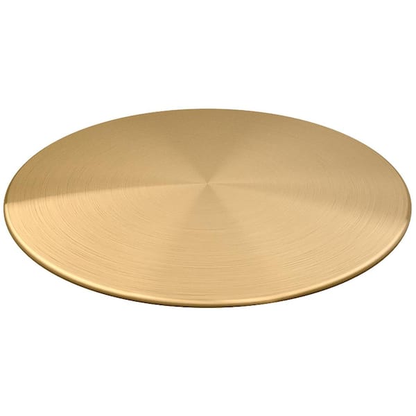 KOHLER 1.75 in. Stainless Steel Sink-Hole Cover in Vibrant Brushed Moderne Brass