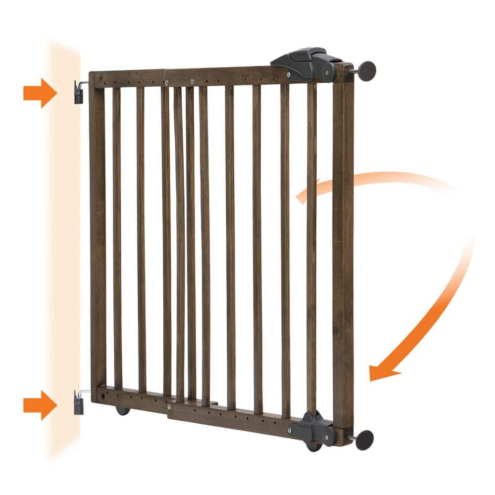 Natural Driftwood Wooden Pressure Mounted Stairway Gate
