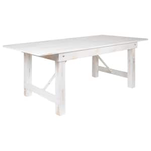 Antique Rustic White Dining Table