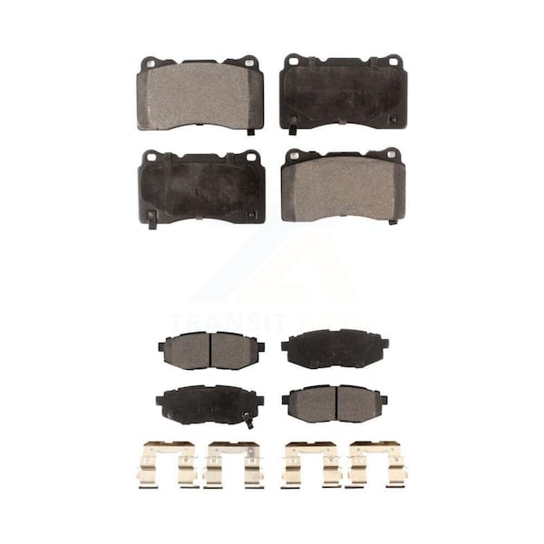 TEC Front Rear Ceramic Brake Pads Kit For 2017 Subaru BRZ Base With Brembo Brakes KTC-100004