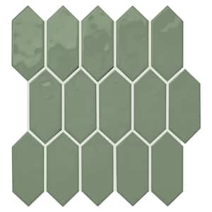 LuxeCraft Chronos 11 in. x 12 in. Glazed Ceramic Picket Mosaic Tile (8.76 sq. ft./Case)