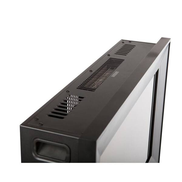Fire Sense 30 In Wall Mount Electric Fireplace In Black 60757 The Home Depot