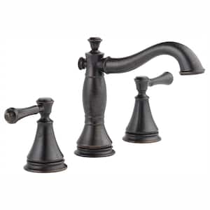 Cassidy 8 in. Widespread 2-Handle Bathroom Faucet with Metal Drain Assembly in Venetian Bronze