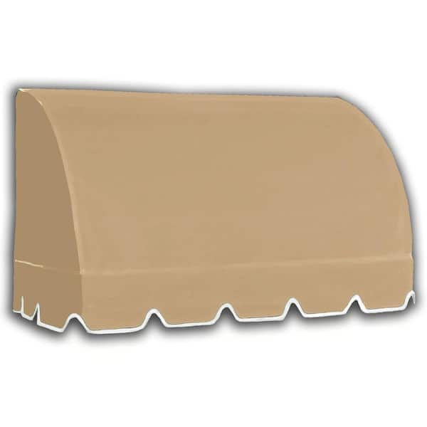 AWNTECH 10.38 ft. Savannah Fixed Awning 124.5 in. W x 31 in. H x 24 in. D Acrylic Fabric in Linen