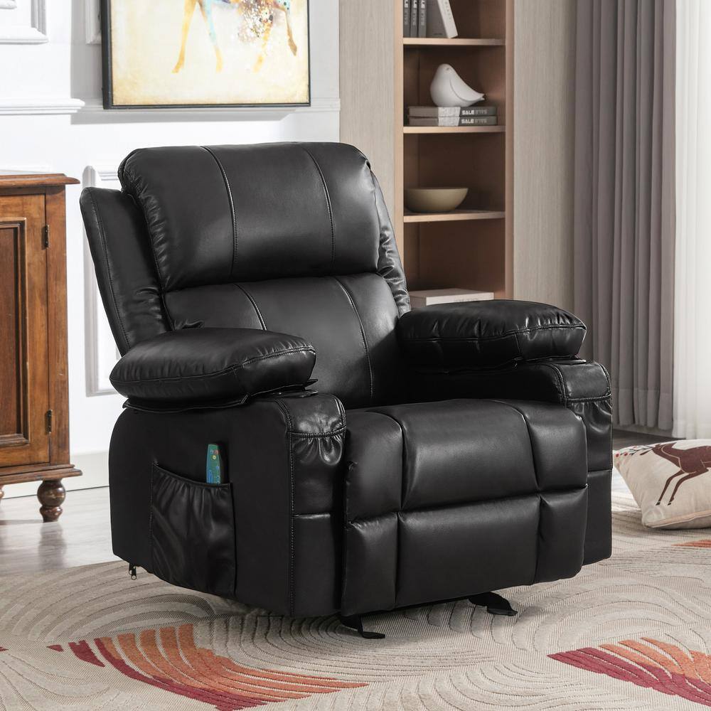 black-recliner-chair-rocking-