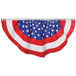 24 in. x 48 in. Polyester Patriotic Bunting (2-Pack)