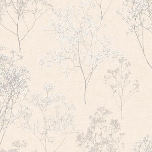 Queen Anne's Lace Vinyl Roll Wallpaper (Covers 55 sq. ft.)