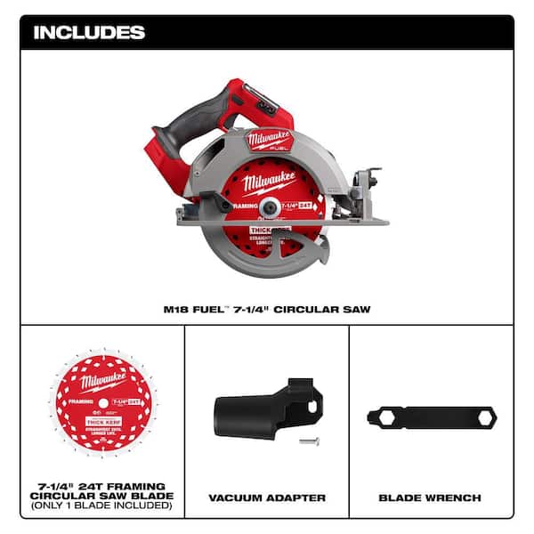 M18 FUEL 18V Lithium-Ion Brushless Cordless 7-1/4 in. Circular Saw (Tool-Only)