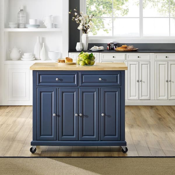 Madison Navy Kitchen Cart