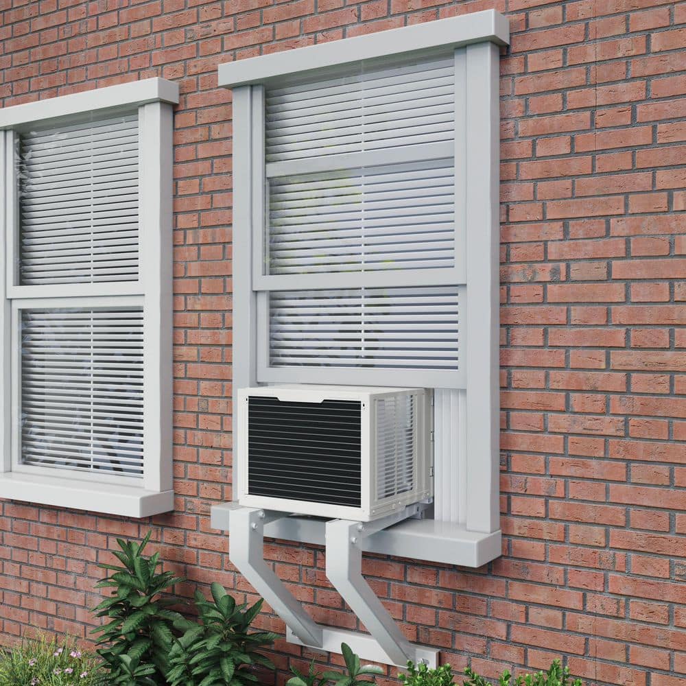 Durastar 8,000 BTU White Window Air Conditioner with Heater and Remote