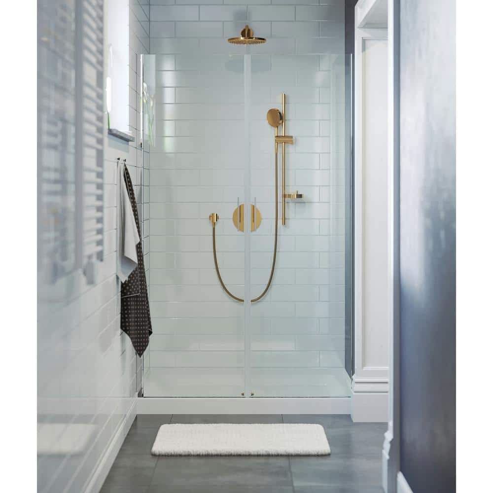 Voltaire 48" x 36" Black Acrylic Single-Threshold Shower Base