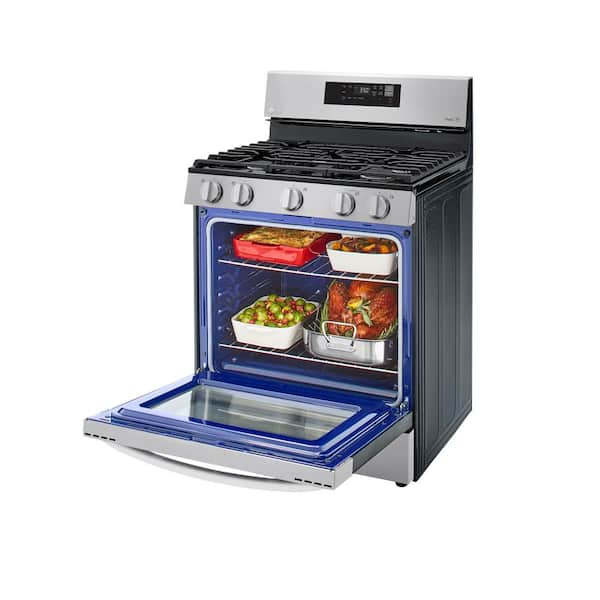 5.4 cu. ft. Capacity Gas Single Oven Range with Oval Burner and Griddle