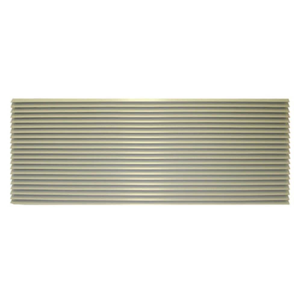 16 in. x 42 in. Extruded Aluminum Architectural Louvered Grille with Baked-
