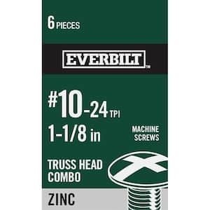 #10-24 x 1-3/8 in. Phillips-Slotted Truss-Head Machine Screws (6-Pack)