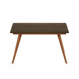 Redang Walnut 4-Leg Rectangular Wood Outdoor Dining Table with Smart Top
