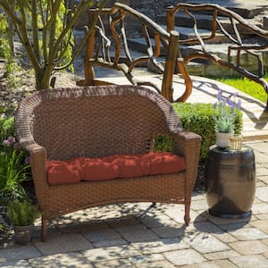 41.5 in. x 18 in. Sedona Valencia Outdoor Tufted Contoured Bench Cushion