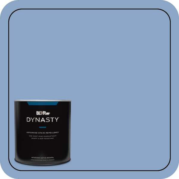 BEHR DYNASTY 1 qt. #590D-4 Romantic Isle Satin Enamel Interior Stain-Blocking Paint & Primer