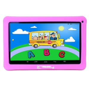 10.1 in. 2GB RAM 32GB Android 12 Quad Core Tablet with Pink Kids Defender Case