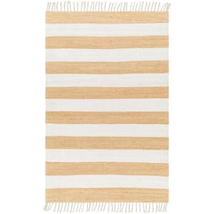Cotone Mustard 8 ft. x 10 ft. Striped Indoor Area Rug