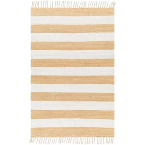 Cotone Mustard 5 ft. x 8 ft. Striped Indoor Area Rug