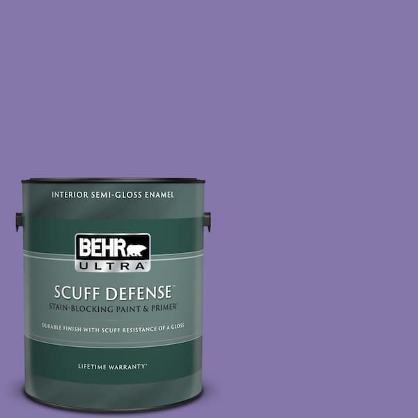 BEHR ULTRA 1 gal. #640B-6 Grape Parfait Extra Durable Semi-Gloss Enamel Interior Paint & Primer