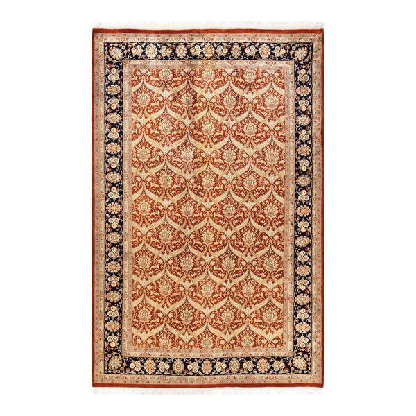 Solo Rugs Mogul One-of-a-Kind Traditional Orange 6 ft. 1 in. x 9 ft. 5 in. Oriental Area Rug