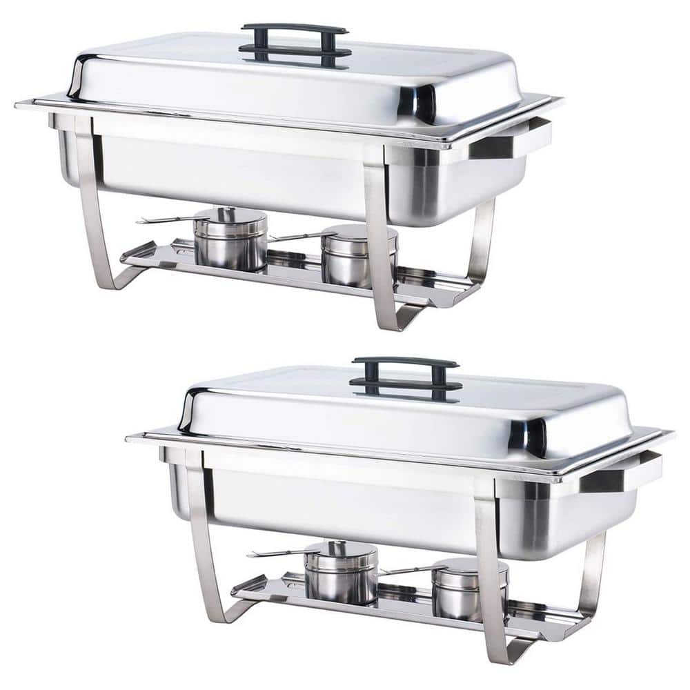 ALPHA LIVING 8 Qt. Foldable Frame Stainless Steel Chafing Dish Buffet ...