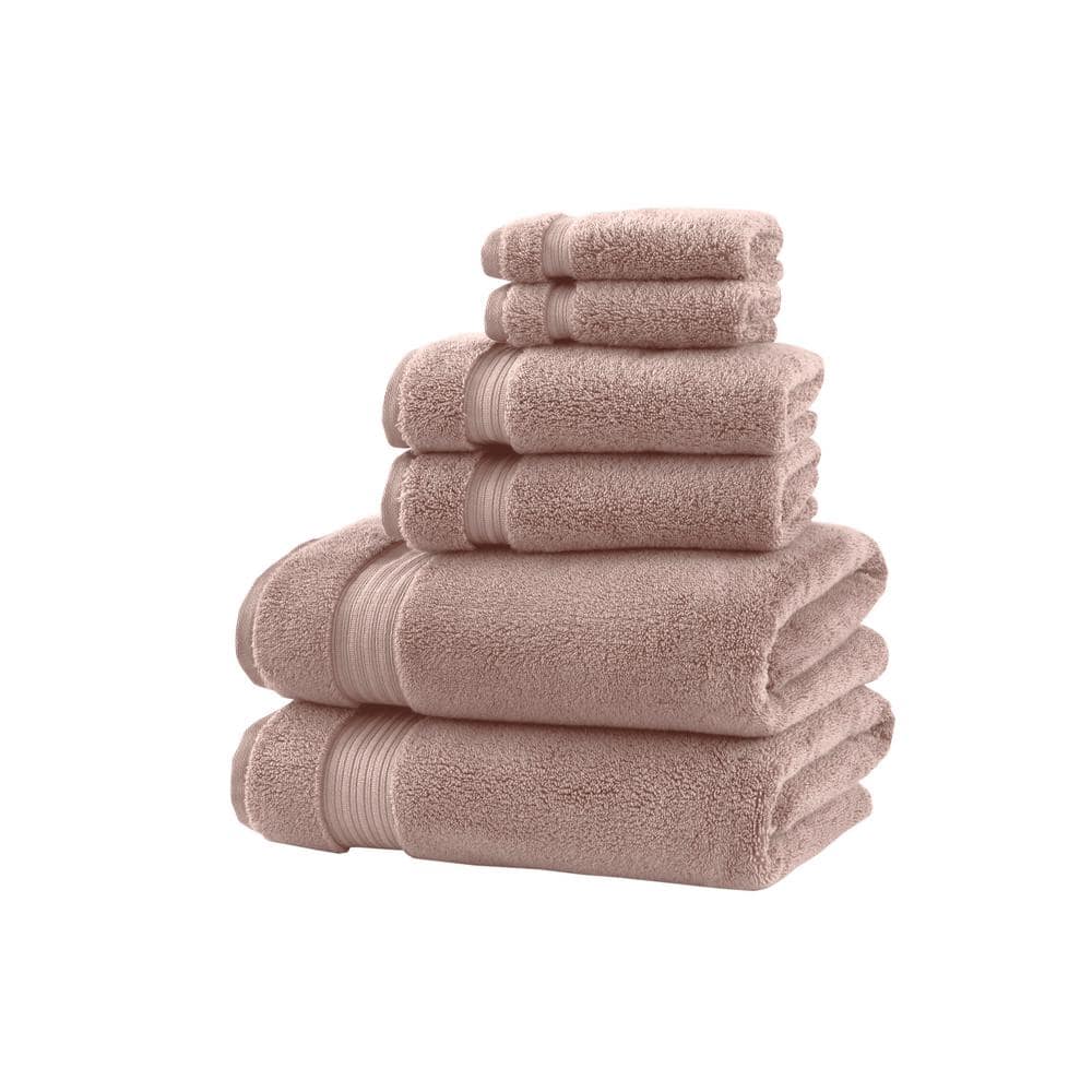 Wamsutta Egyptian Cotton Striped Bath Towel - Rose/Grey 1 ct