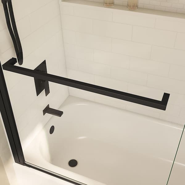 Bootz Industries Maui 34 in. W x 58 in. H Frameless Pivot Tub Door