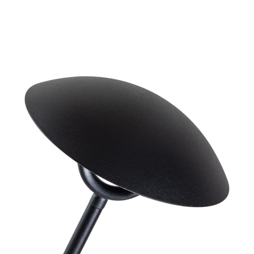 Matte Black LED Mushroom Pathway Lights with Ground Stake, Set of 4