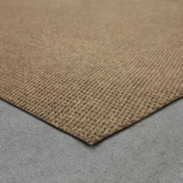 Hobnail Taupe 6 ft. x 8 ft. Solid Indoor/Outdoor Area Rug