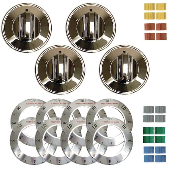 Range Kleen Electric Replacement Knob in Chrome (4-Pack)