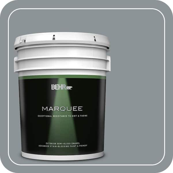 BEHR MARQUEE 5 gal. #ECC-34-2 Boulder Creek Semi-Gloss Enamel Exterior Paint & Primer