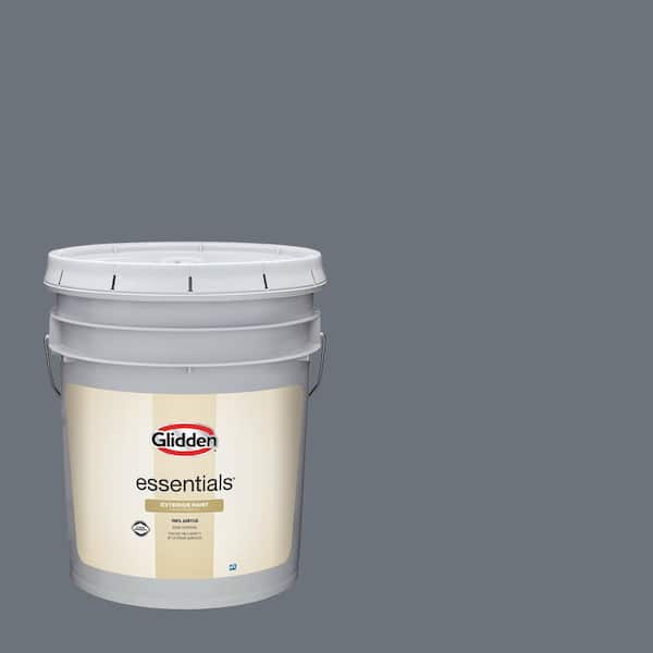 Glidden Essentials 5 gal. PPG0993-6 Old Silk Flat Exterior Paint