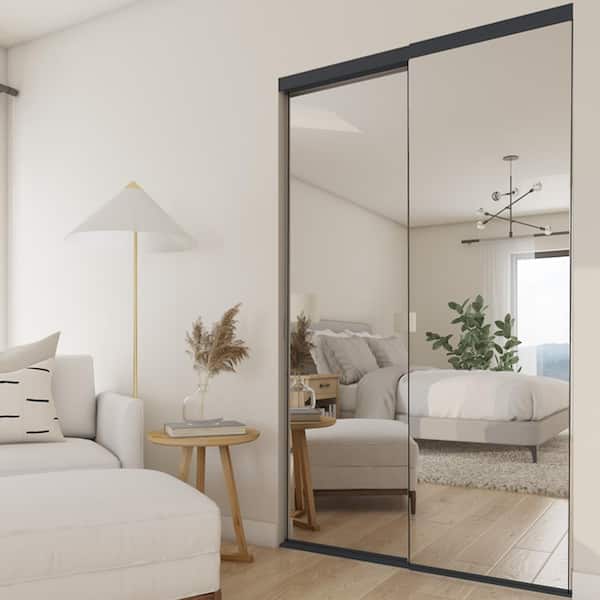 Modern wardrobe sliding doors with mirrors discount