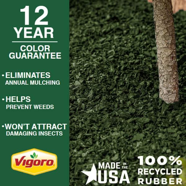 75 cu. ft. Green Recycled Rubber Mulch (50 Bags)