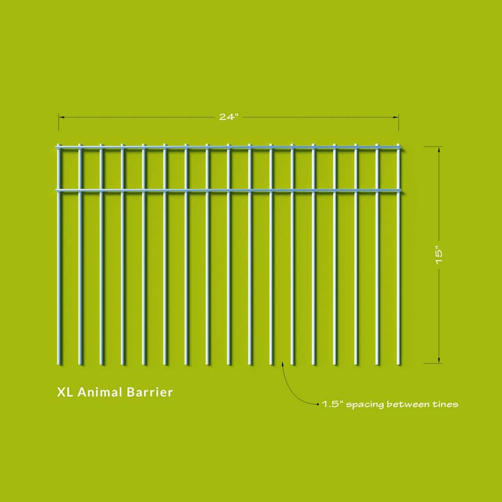 XL Galvanized Steel No-Dig Animal Barrier Fence Panels 15 Pack
