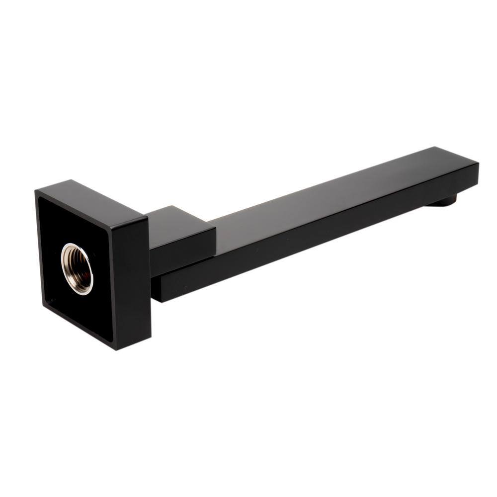 Black Matte Brass Wall Mounted Foldable Tub Spout