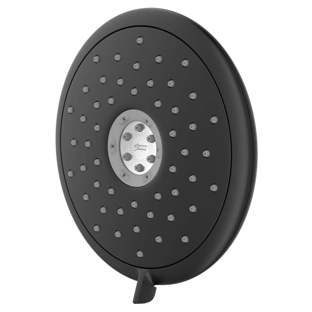 Matte Black 7-inch Adjustable 4-Function Wall Mounted Shower Head