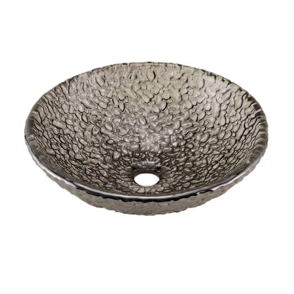 JSG Oceana Pebble Vessel Sink in Black Nickel