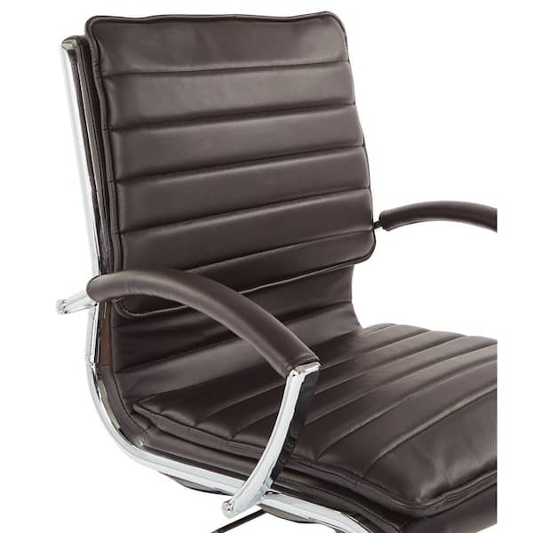 Office Star Mid Back Faux Leather Executive Chair