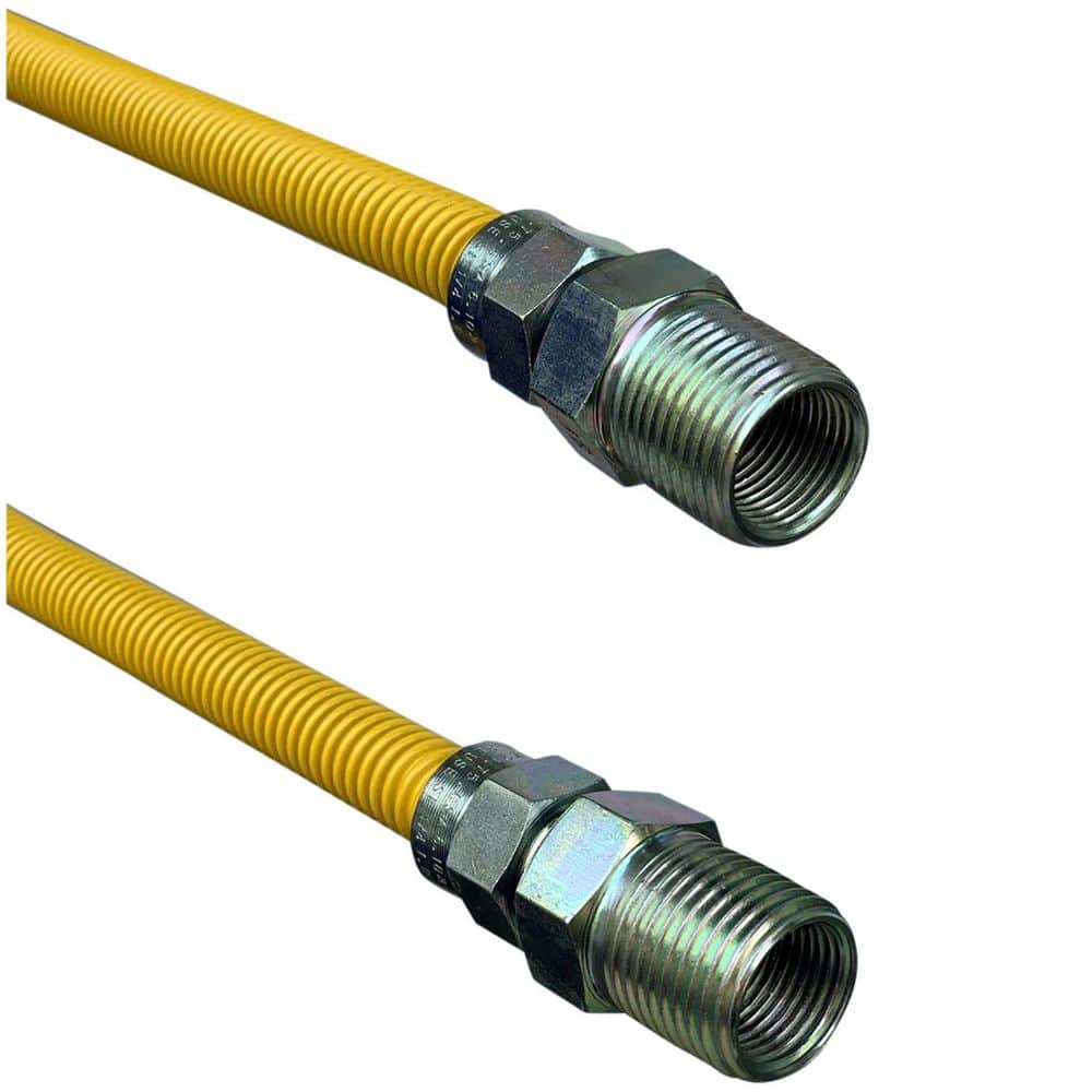 1/2 in. MIP x 1/2 in. MIP 72 in. Yellow Stainless Steel Gas Connector price history on PriceWatchPro