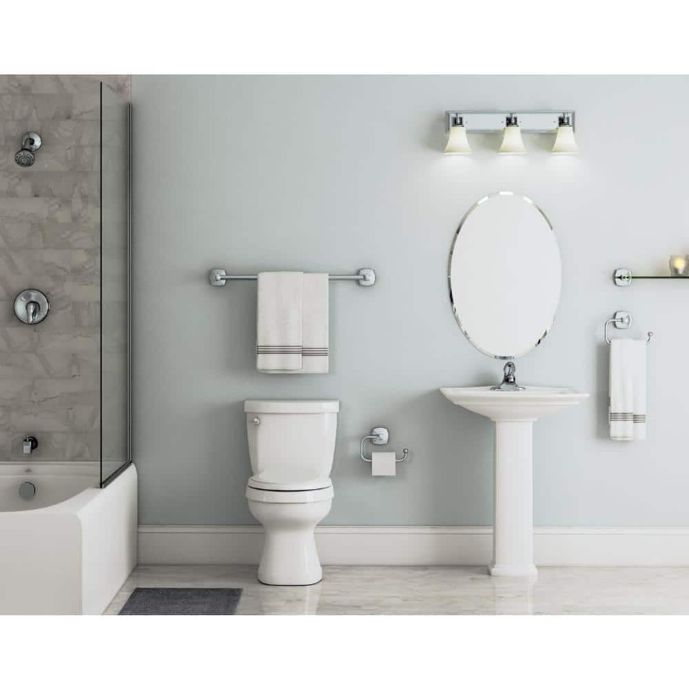 Modern Chrome Centerset Single-Handle Bathroom Faucet