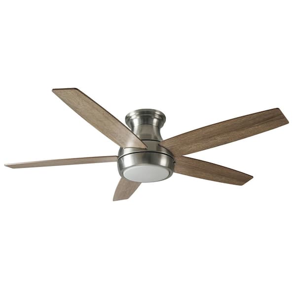 GOOD HOUSEKEEPING Lanier Falls 52 in, Indoor Ceiling Fan with Integrated LED, Remote Control and Reversible Blades in Brushed Nickel