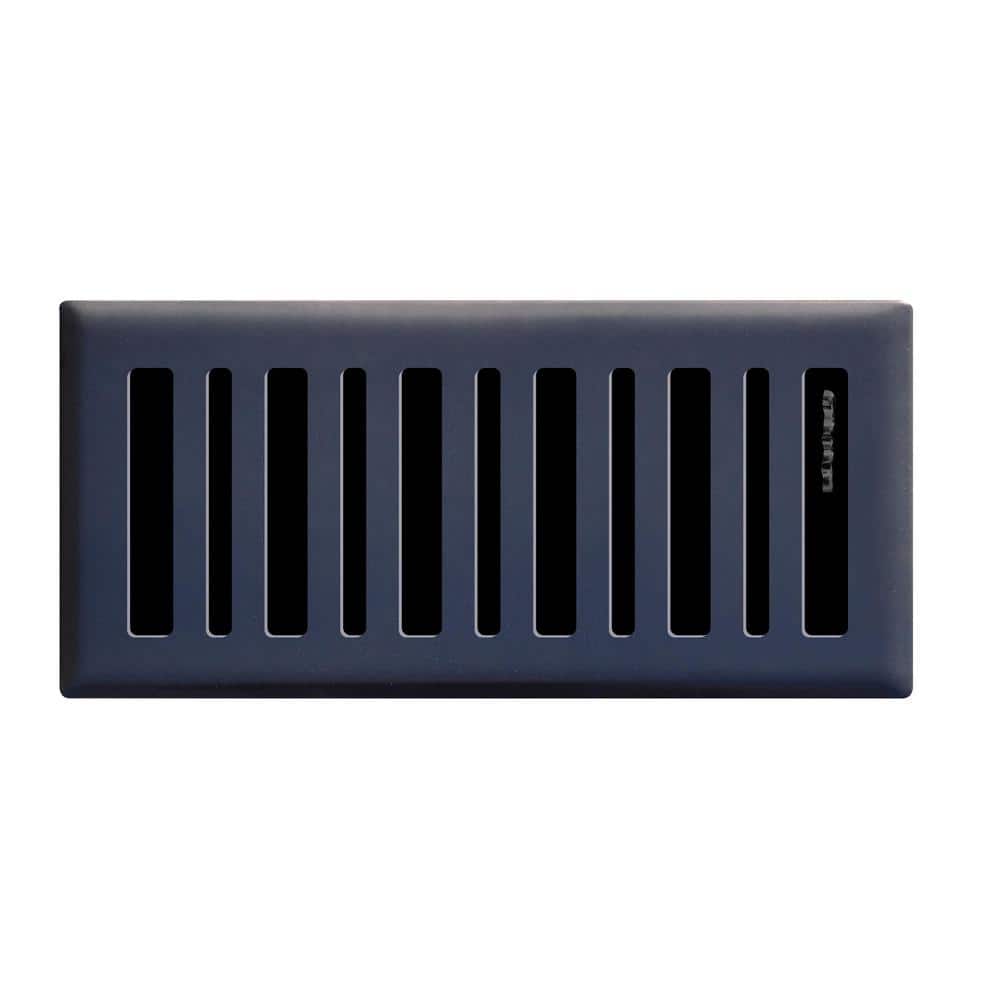 Contemporary 4 in. x 10 in. Steel Floor Register, Matte Black price history on PriceWatchPro