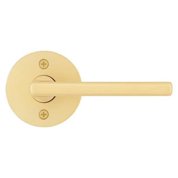 Kwikset Halifax Satin Brass Round Half Dummy Door Handle Handle